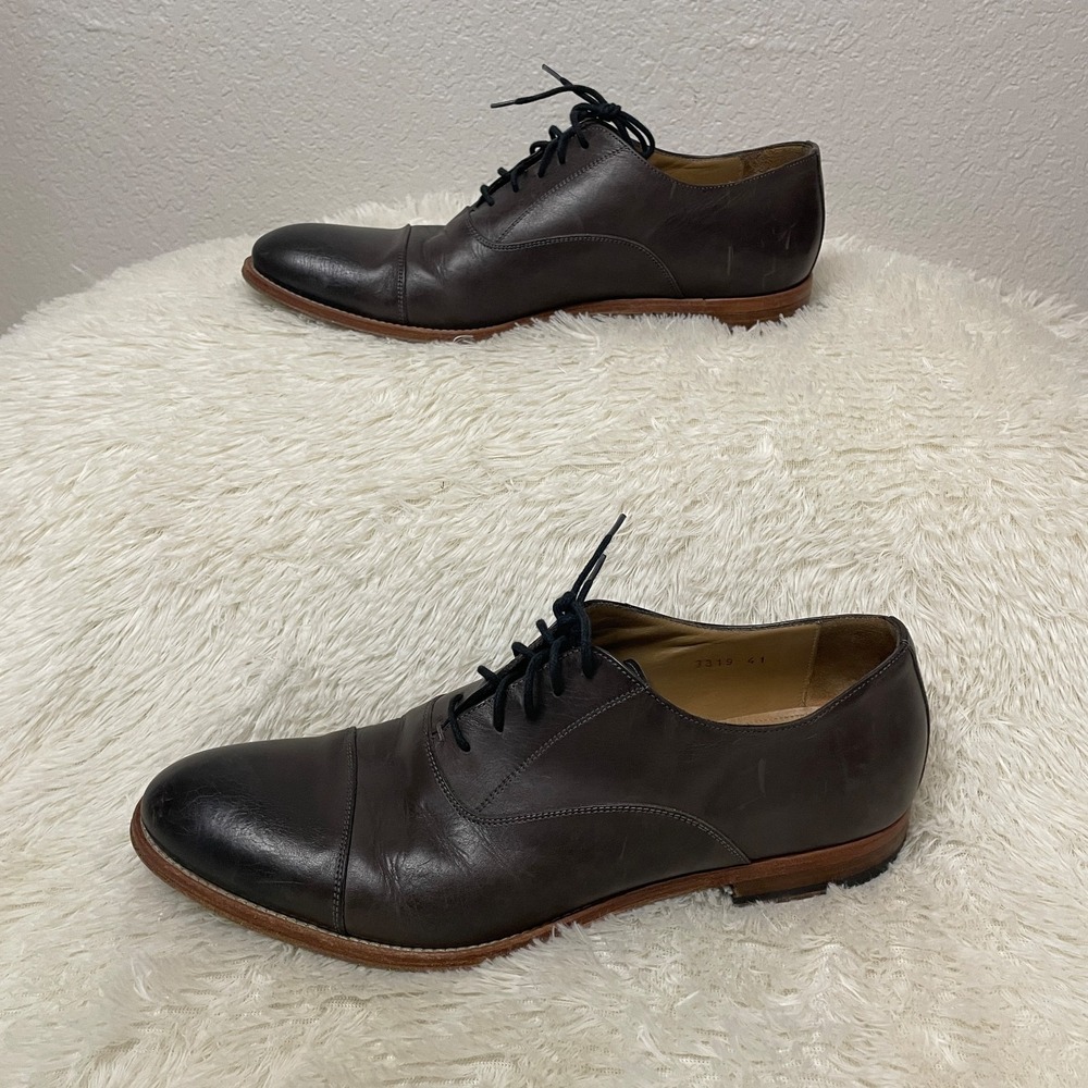 ANTONIO MAURIZI Shoes Mens EU 41 US 8 Brown Leather Oxford Made in Italy